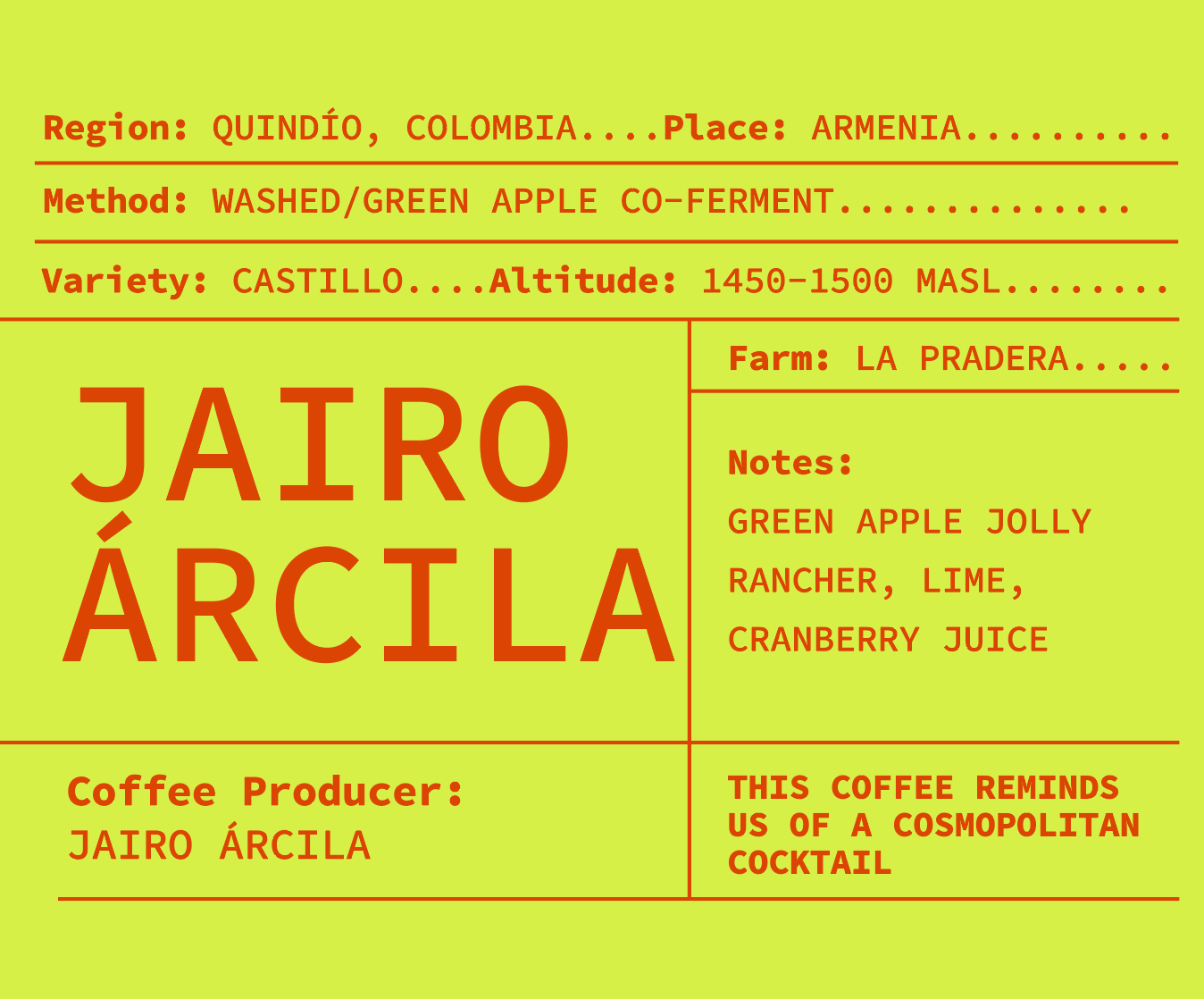 Colombia - Árcila - Green Apple